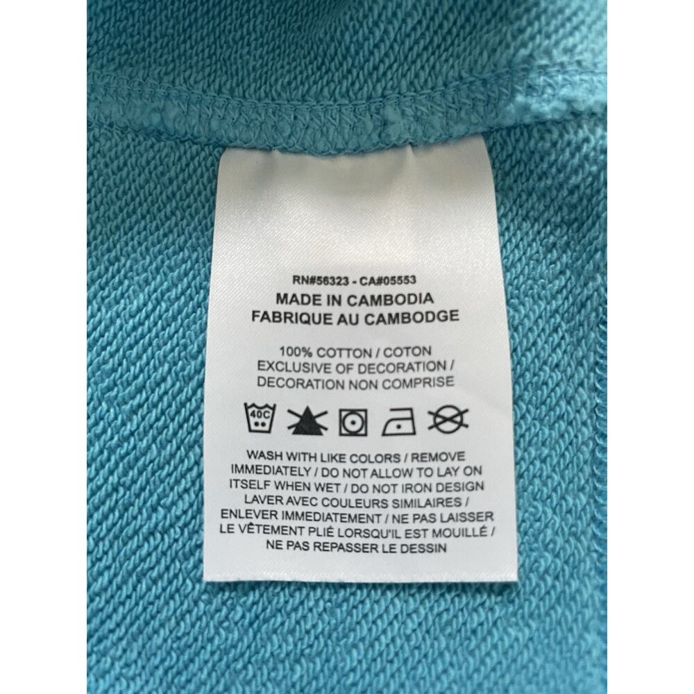 Nike Solo Swoosh Fleece Crew Sweatshirt Turquoise Blue XL Pullover Athleisure - Picture 6 of 10